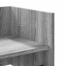 væghylde 100x35x30,5 cm konstrueret træ grå sonoma-eg