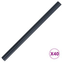 Haveafskærmninger 2 pcs Mørkegrå 35 x 0,19 m PVC