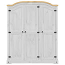 klædeskab Corona 151,5x52x186 cm massivt fyrretræ