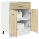 skuffebundskab "Lyon" Sonoma eg 60x46x81,5 cm konstrueret træ