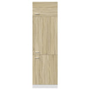 køleskabsskab "Lyon" Sonoma eg 60x57x207 cm konstrueret træ