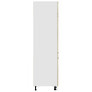 køleskabsskab "Lyon" Sonoma eg 60x57x207 cm konstrueret træ