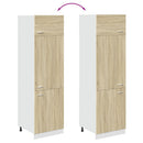 køleskabsskab "Lyon" Sonoma eg 60x57x207 cm konstrueret træ