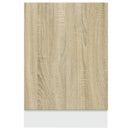 opvaskemaskinepanel Sonoma eg 45x3x67 cm konstrueret træ