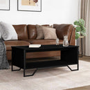 sofabord 100x51x40 cm konstrueret træ sort