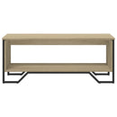 sofabord 100x51x40 cm konstrueret træ sonoma-eg