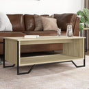 sofabord 100x51x40 cm konstrueret træ sonoma-eg