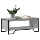 sofabord 100x51x40 cm konstrueret træ grå sonoma-eg