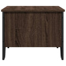 sofabord 100x51x40 cm konstrueret træ brun egetræsfarve