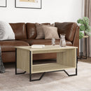 sofabord 75x51x40 cm konstrueret træ sonoma-eg