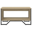 sofabord 75x51x40 cm konstrueret træ sonoma-eg