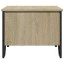 sofabord 75x51x40 cm konstrueret træ sonoma-eg