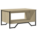 sofabord 75x51x40 cm konstrueret træ sonoma-eg