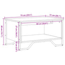 sofabord 75x51x40 cm konstrueret træ sonoma-eg