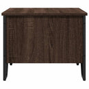 sofabord 75x51x40 cm konstrueret træ brun egetræsfarve