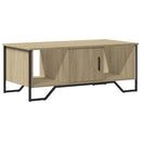 sofabord 100x51x40 cm konstrueret træ sonoma-eg