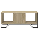sofabord 100x51x40 cm konstrueret træ sonoma-eg