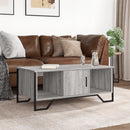 sofabord 100x51x40 cm konstrueret træ grå sonoma-eg