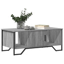 sofabord 100x51x40 cm konstrueret træ grå sonoma-eg