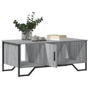 sofabord 100x51x40 cm konstrueret træ grå sonoma-eg