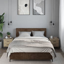 sengeborde 2 stk. 40x41x40 cm konstrueret træ sonoma-eg