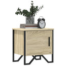 sengeborde 2 stk. 40x30x40 cm konstrueret træ sonoma-eg