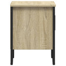 sengeborde 2 stk. 40x30x40 cm konstrueret træ sonoma-eg