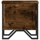 sengeborde 2 stk. 40x30x40 cm konstrueret træ røget egetræ