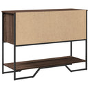 konsolbord 100x35x74,5 cm konstrueret træ brun egetræsfarve