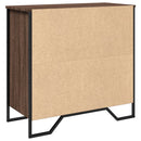 skænk 78x35,5x74,5 cm konstrueret træ brun egetræsfarve