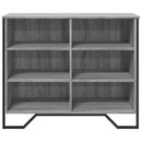 skænk 91x35,5x74,5 cm konstrueret træ grå sonoma-eg