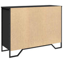 skab 101x35,5x74,5 cm konstrueret træ sort