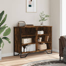 skænk 101x35,5x74,5 cm konstrueret træ røget egetræsfarve
