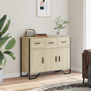 skænk 97x32,5x74,5 cm konstrueret træ sonoma-eg