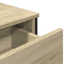 skænk 97x32,5x74,5 cm konstrueret træ sonoma-eg