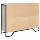 skænk 97x32,5x74,5 cm konstrueret træ grå sonoma-eg