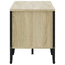 tv-bord 122x34x41 cm konstrueret træ sonoma-eg