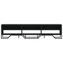 tv-bord 180x34x41 cm konstrueret træ sort
