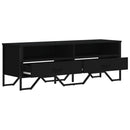 tv-bord 122x34x41 cm konstrueret træ sort