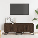 tv-bord 122x34x41 cm konstrueret træ brun egetræsfarve