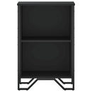 bogreol 50x31x74,5 cm konstrueret træ sort