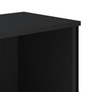 bogreol 50x31x74,5 cm konstrueret træ sort