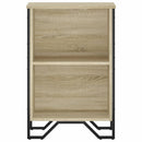 bogreol 50x31x74,5 cm konstrueret træ sonoma-eg
