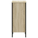 bogreol 50x31x74,5 cm konstrueret træ sonoma-eg