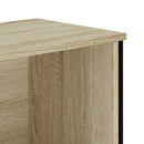 bogreol 50x31x74,5 cm konstrueret træ sonoma-eg