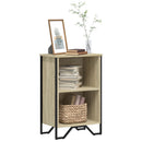 bogreol 50x31x74,5 cm konstrueret træ sonoma-eg