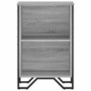 bogreol 50x31x74,5 cm konstrueret træ grå sonoma-eg
