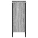 bogreol 50x31x74,5 cm konstrueret træ grå sonoma-eg