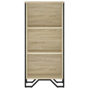 bogreol 50x31x106 cm konstrueret træ sonoma-eg