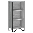 bogreol 50x31x106 cm konstrueret træ grå sonoma-eg